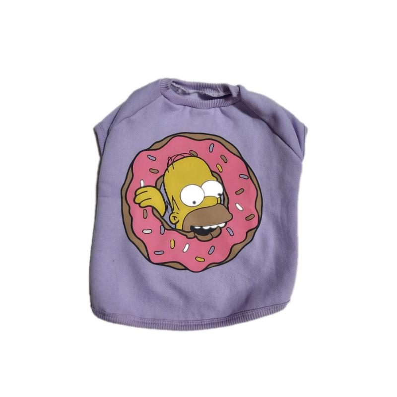 Buzo Abrigo Homero Simpson Para Perros Ropa Gatos Diseños Cachorro Mascotas