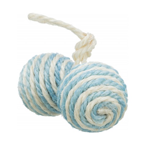 Juguete Duo Pelotas De Sisal Trixie Gatos Siames CanCat