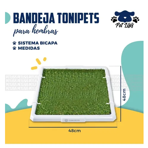 Bandeja Sanitaria Tonipets Mascotas Perros Cachorros
