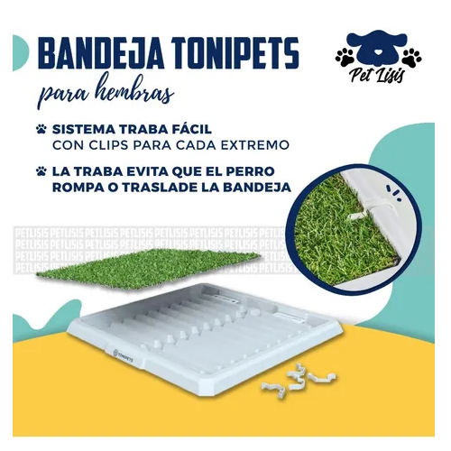 Bandeja Sanitaria Tonipets Mascotas Perros Cachorros