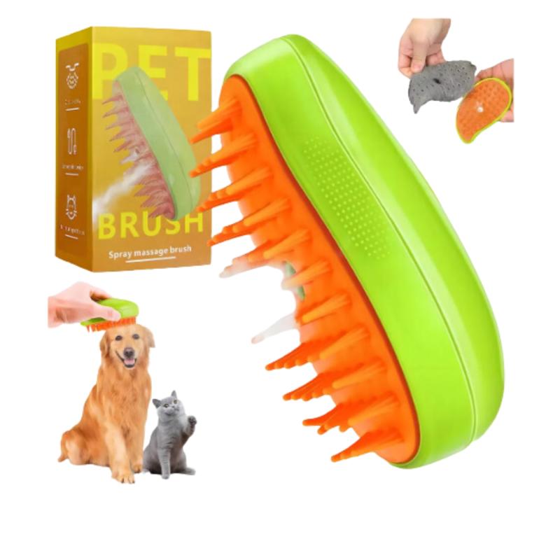 Cepillo De Vapor Macotas Peine Gatos Perros Masajeador