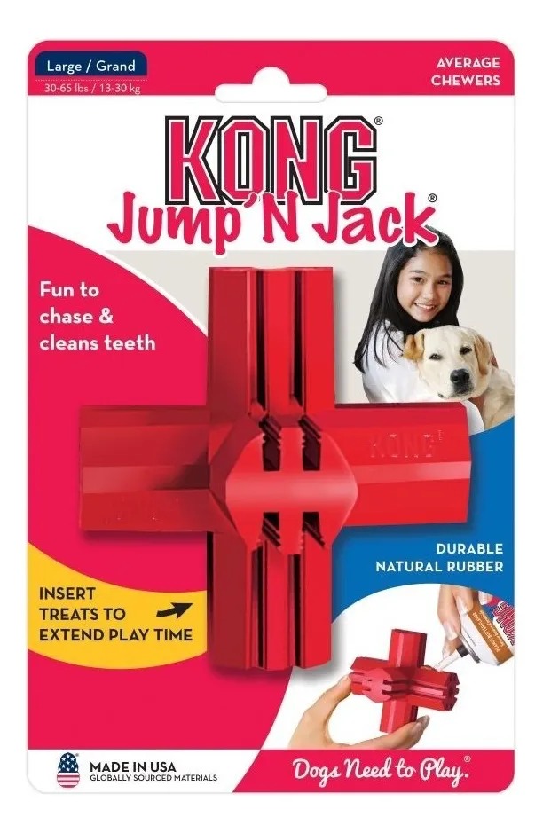 Juguete Para Perro Jump Jack Large Kong Mascotas