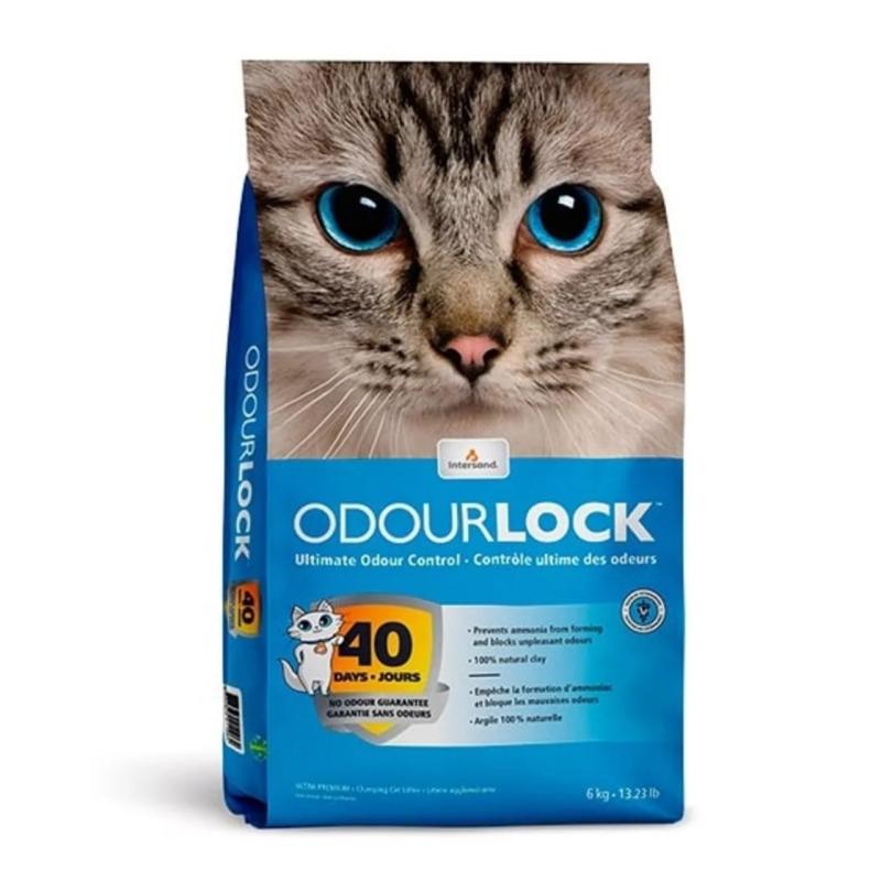 Piedrita Para Gatos Sanitarias Aglomerante Odourlock 6kg