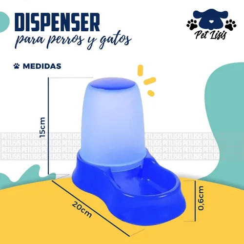 Dispenser Alimento Agua Perros Gatos Mascotas 0,6lts Trixie