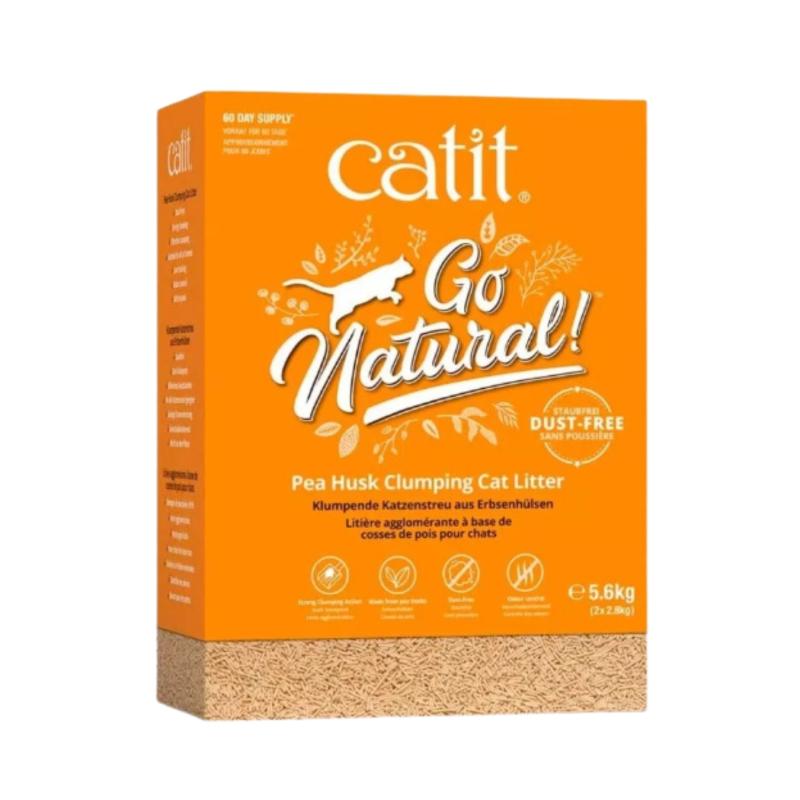 Piedritas Para Gatos GoNatural Vainilla Aglomerantes Arena X5.6kg