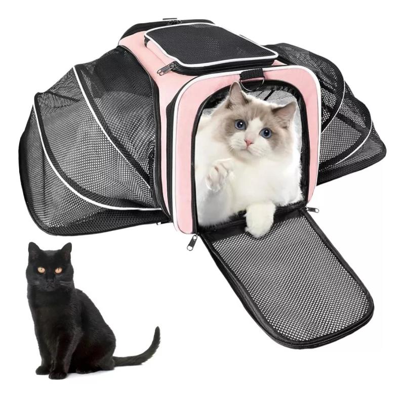 Transportadora Bolso Expansible C/ Carpa Para Mascotas