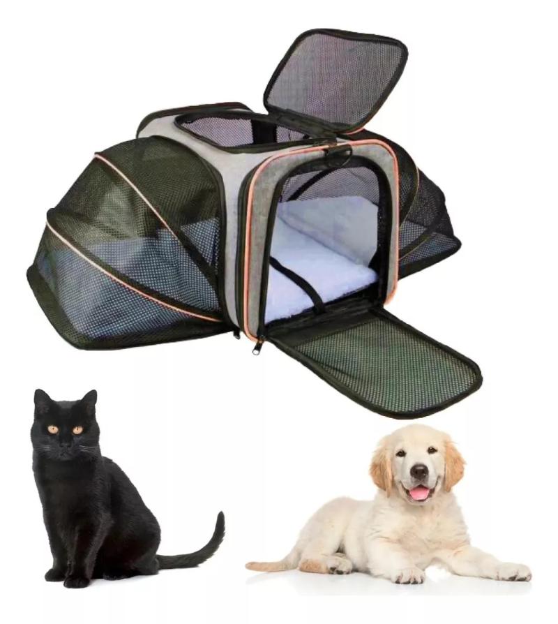 Transportadora Bolso Expansible C/ Carpa Para Mascotas