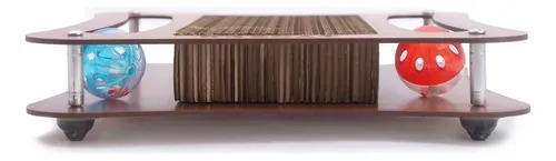 Juguete Rascador Doble Pelota Para Gatos Rascat