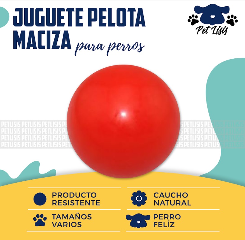 Pelota Maciza Juguete L Perros Cachorros Mascotas Trixie