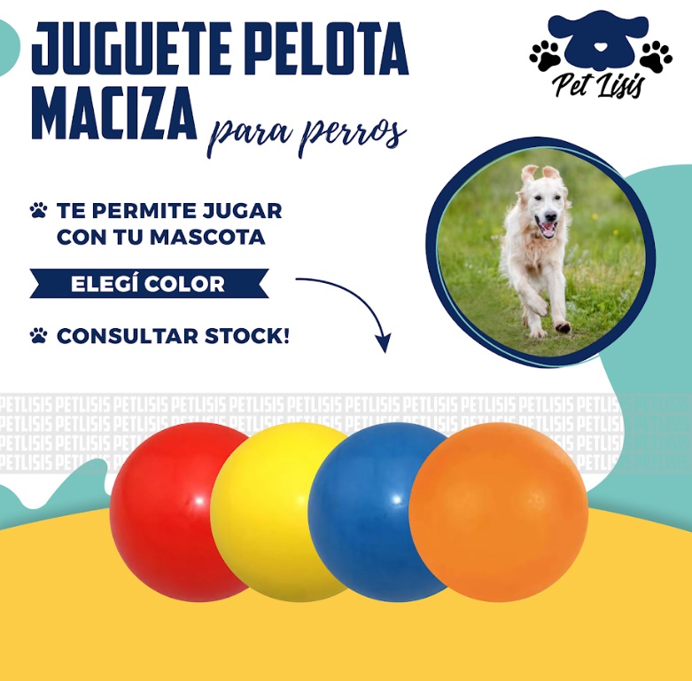 Pelota Maciza Juguete L Perros Cachorros Mascotas Trixie