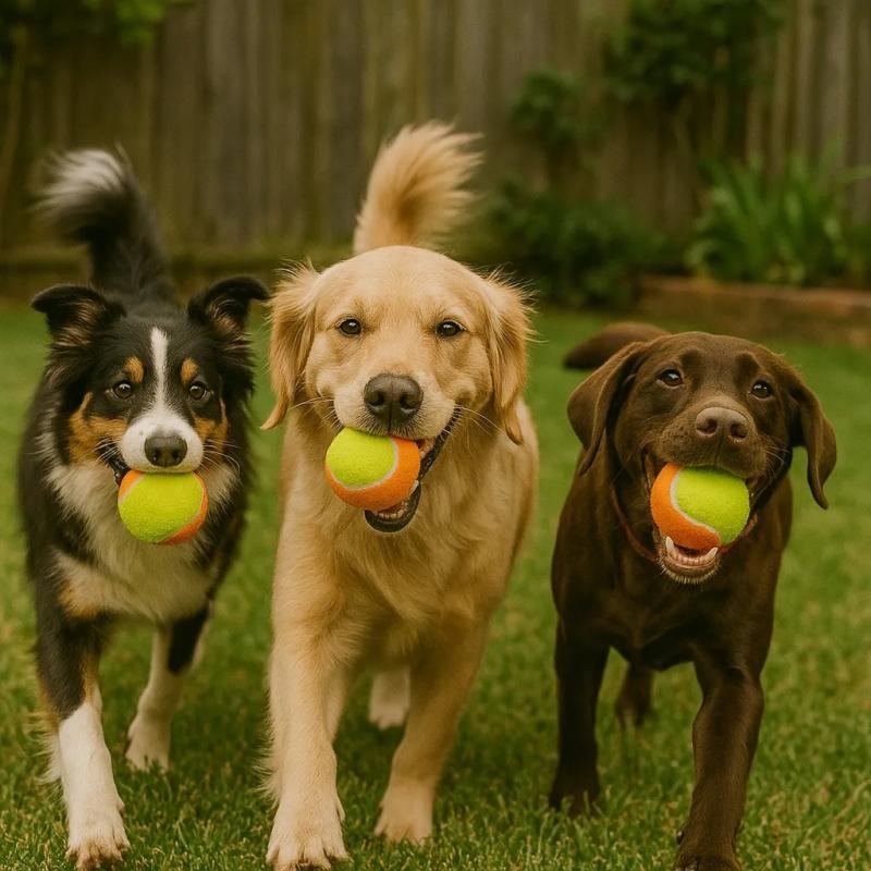 Juguete Para Perros Pelotas De Tenis Cancat X3 Antistress