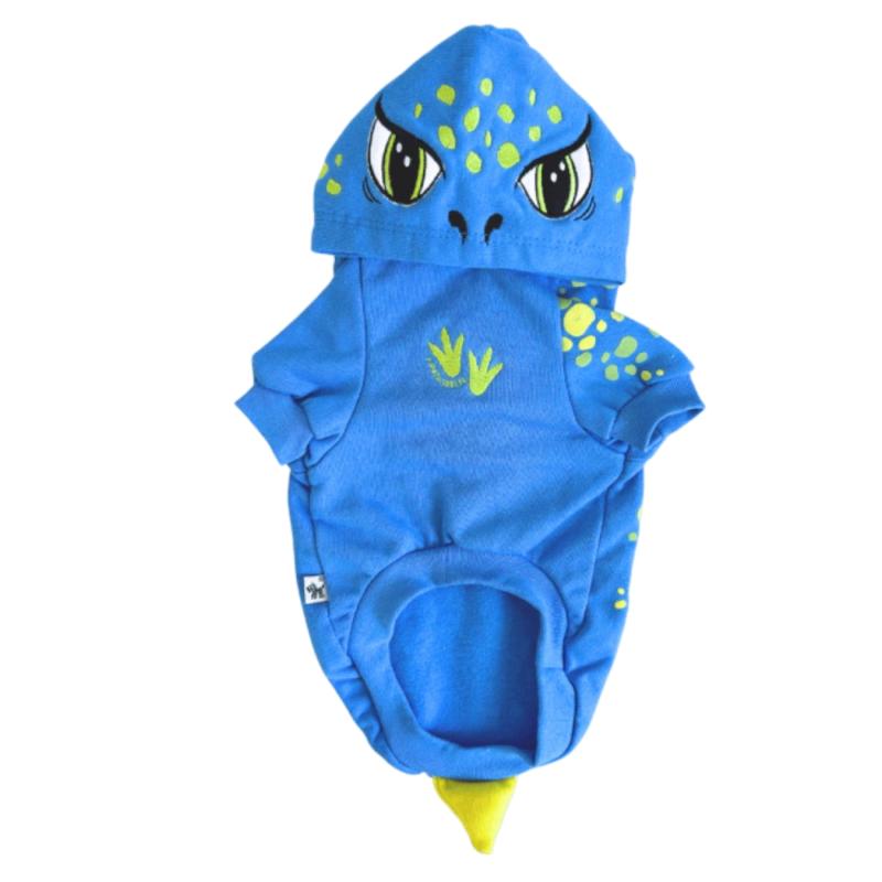 Ropa Para Perros Buzo Dino Capucha Cachorro Adulto Mascotas