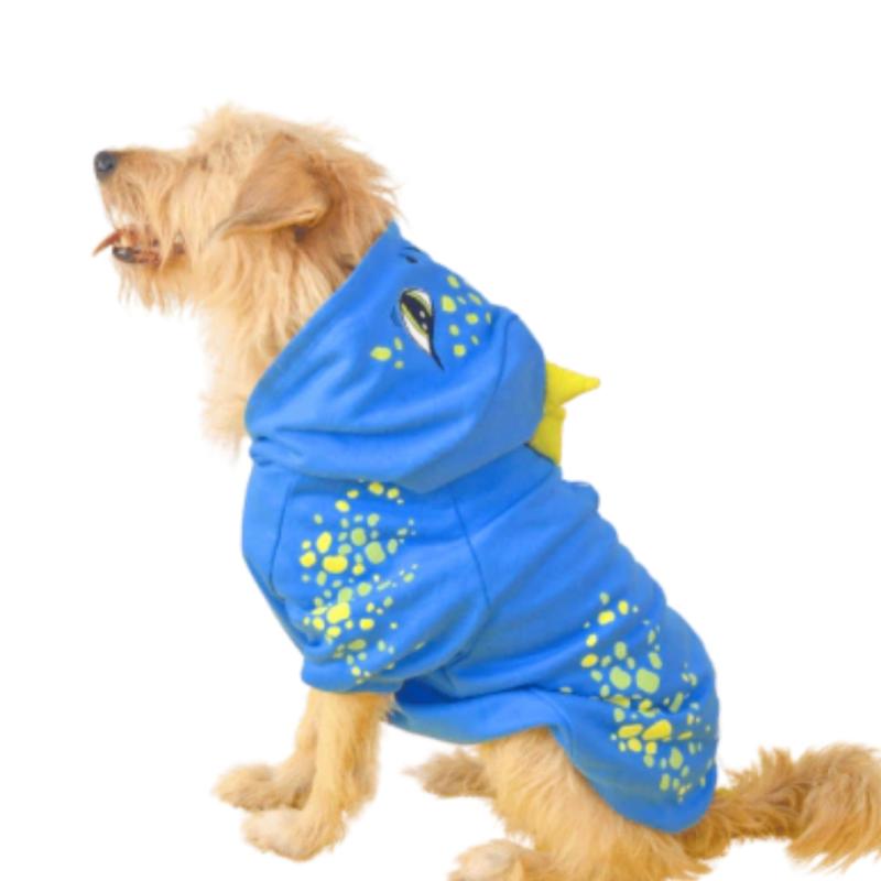 Ropa Para Perros Buzo Dino Capucha Cachorro Adulto Mascotas