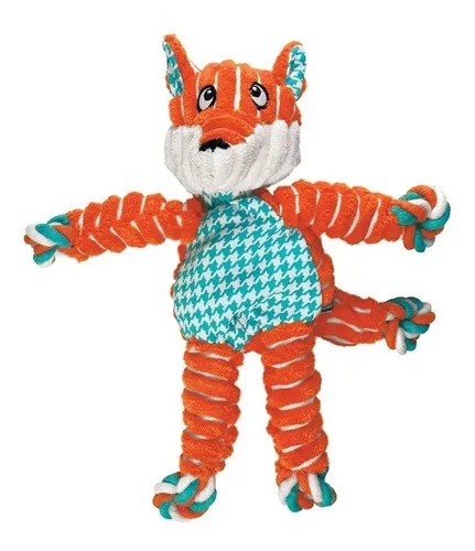 Juguete Peluche Zorro Floppy Knots Sm/Md Kong Perros Mascotas
