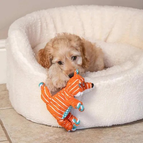 Juguete Peluche Zorro Floppy Knots Sm/Md Kong Perros Mascotas