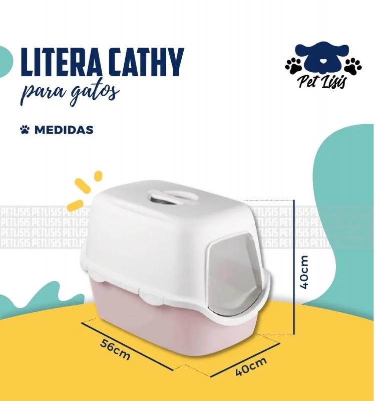 Litera Cathy C/filtro Carbón Baño Arenero Gatos Persa Siames