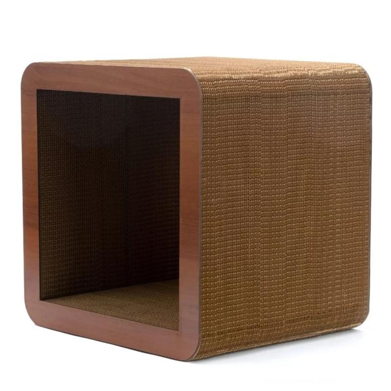 Rascador Para Gatos Cubo Madera/carton Rascat Persa Siames
