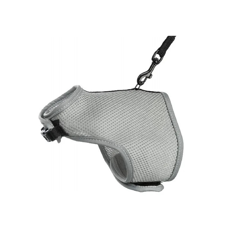 Arnes Gato Suave Ajustable + Correa Elastica Trixie