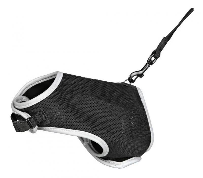 Arnes Gato Suave Ajustable + Correa Elastica Trixie