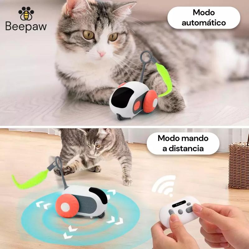 Juguete Para Gatos Raton Inteligente Wheel-E Beepaw