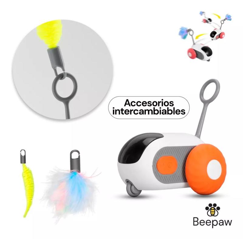 Juguete Para Gatos Raton Inteligente Wheel-E Beepaw