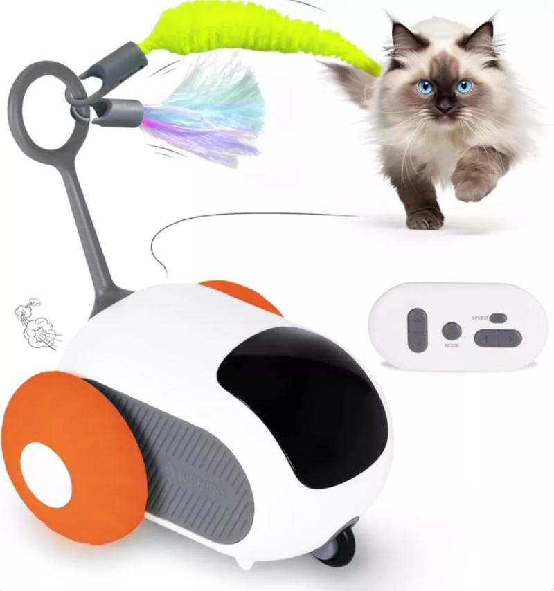 Juguete Para Gatos Raton Inteligente Wheel-E Beepaw