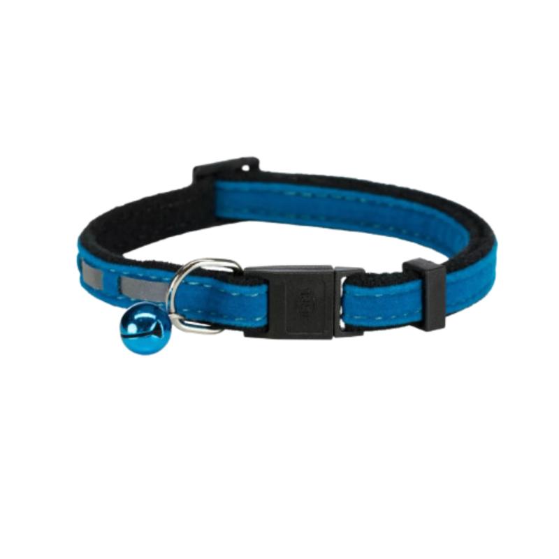 Collar Para Gatos Terciopelo Premium Con Cascabel Mascotas