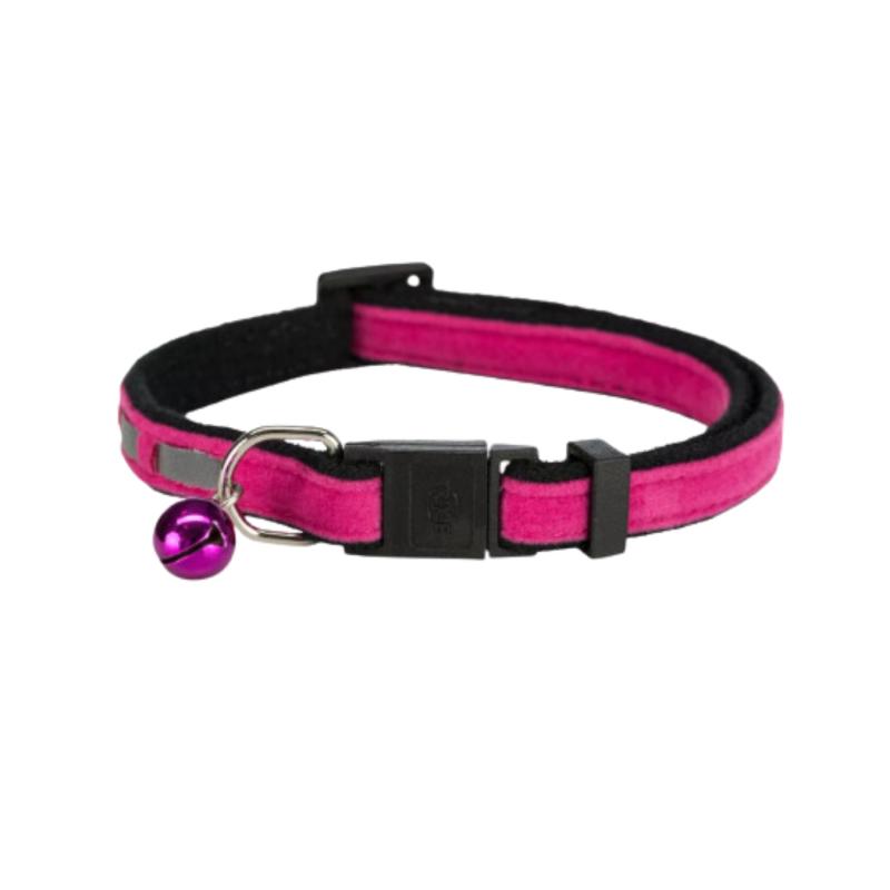 Collar Para Gatos Terciopelo Premium Con Cascabel Mascotas