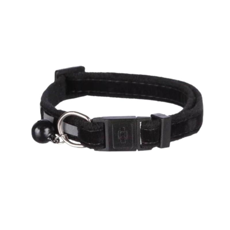 Collar Para Gatos Terciopelo Premium Con Cascabel Mascotas