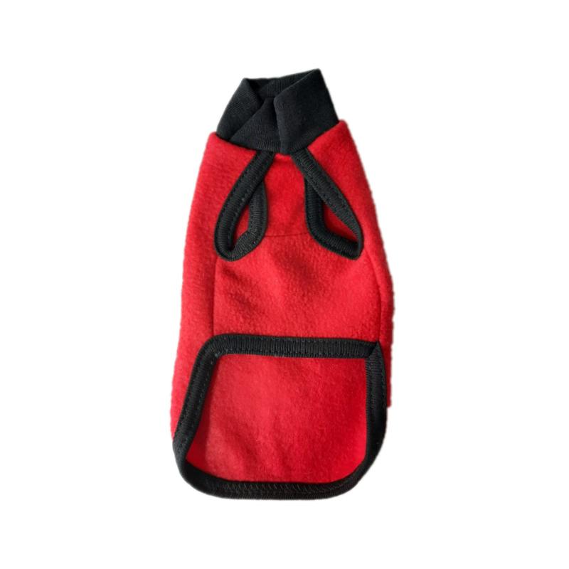 Ropa Para Perros Polar Rojo Buzo Abrigo Gatos Cachorro Mascotas