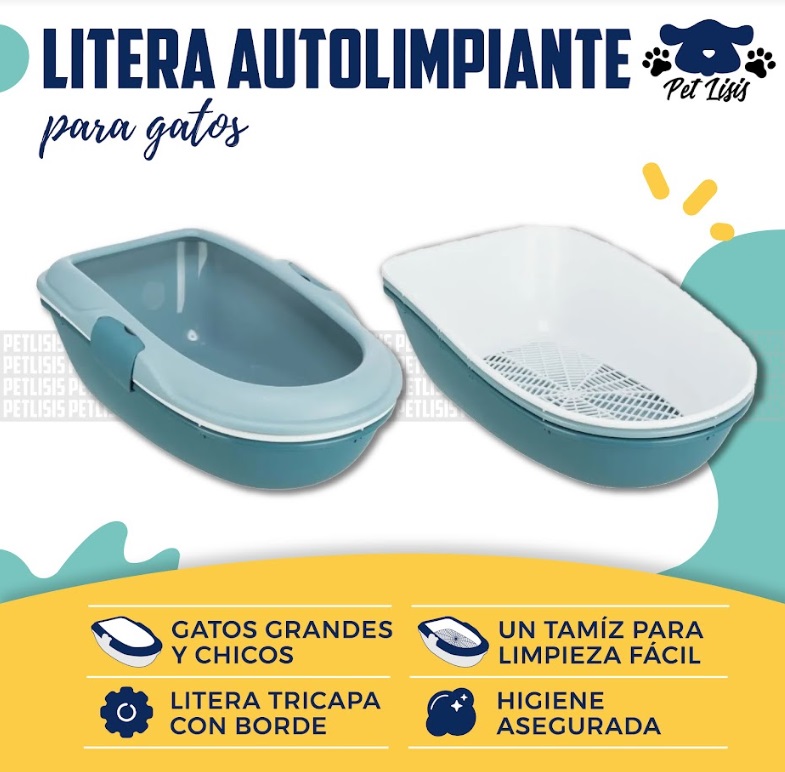Litera Bandeja Sanitaria Baño Autolimpiante Gatos Trixie