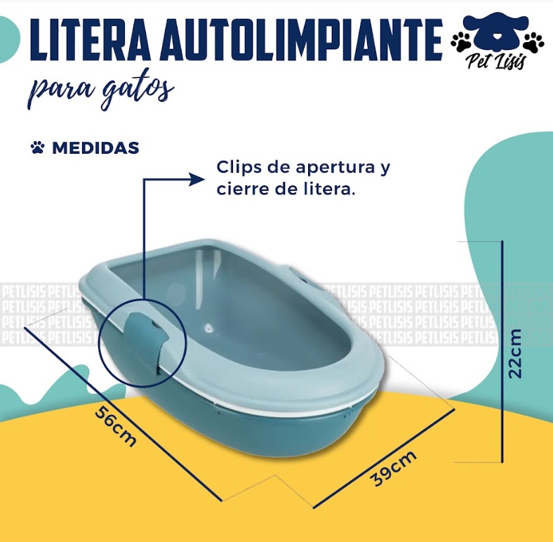 Litera Bandeja Sanitaria Baño Autolimpiante Gatos Trixie
