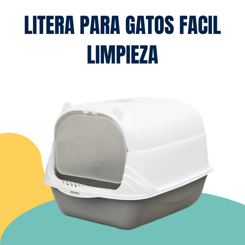 Litera Bandeja Sanitaria Orejitas Con Pala Cerrada Gato