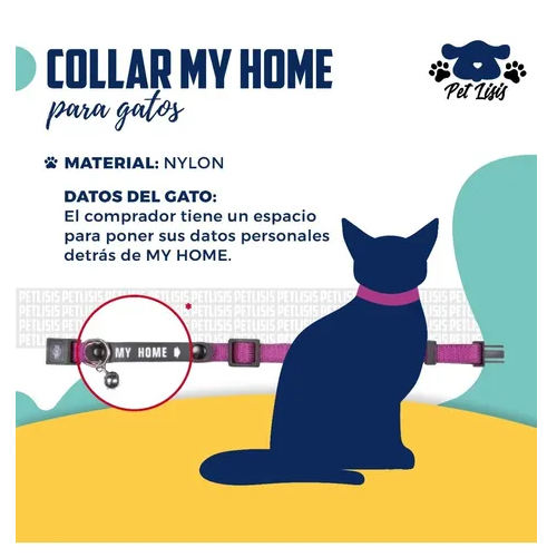 Collar Premium My Home Trixie Gatos Siames Persa Mascotas