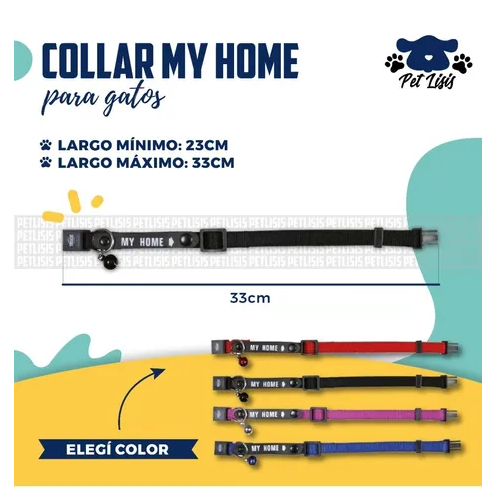 Collar Premium My Home Trixie Gatos Siames Persa Mascotas