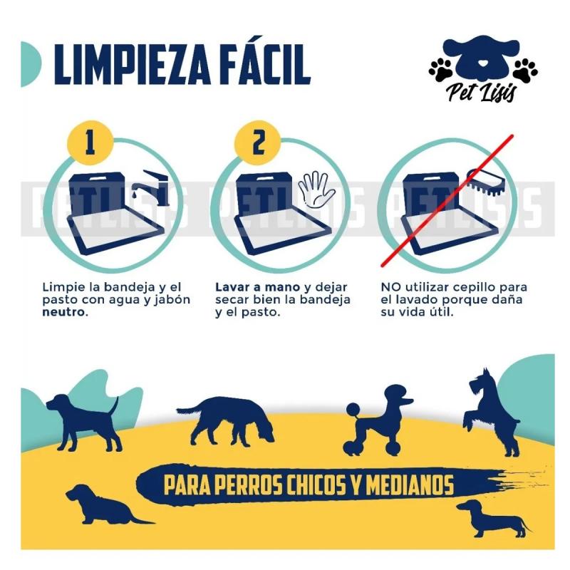 Bandeja Sanitaria Tonipets Mini C/acc Perro Cachorro Mascota