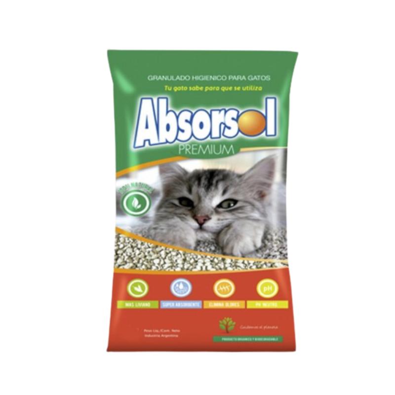 Piedritas Para Gatos Absorsol Premium X3.6kg Piedras Gato