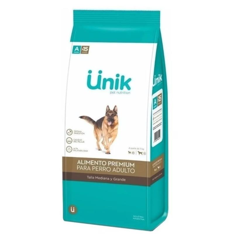 Alimento Para Perro Unik Adulto Med/gde 15kg