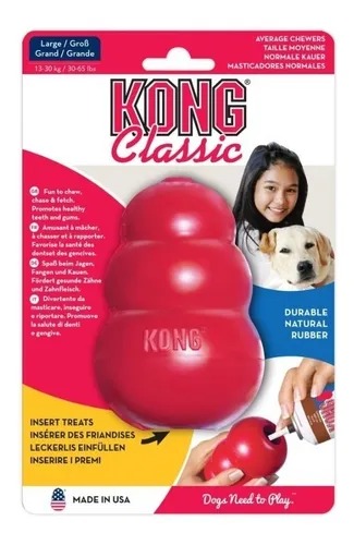 Juguete Para Perro Rellenable Kong Classic Large