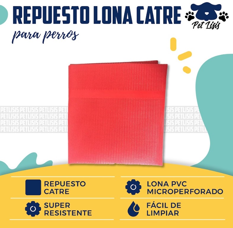 Repuesto Lona Chica Catre Mascotas Perros Cachorros Bulldog