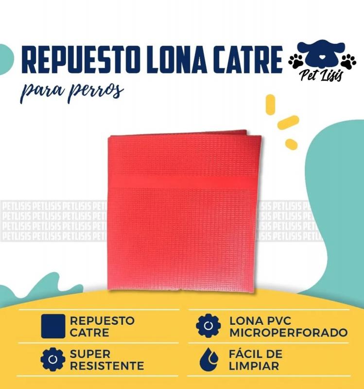 Repuesto Lona Chica Catre Mascotas Perros Cachorros Bulldog