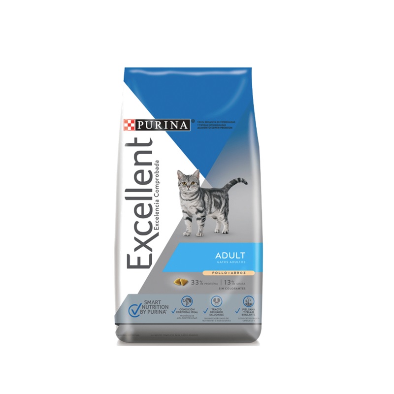 Alimento Excellent Gato Adulto 3Kg Gatos Siames Persa