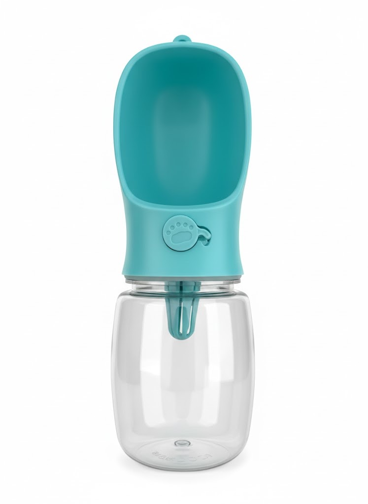 Botella Portátil Para Paseo Agua 320ml Mascotas Perro Gato