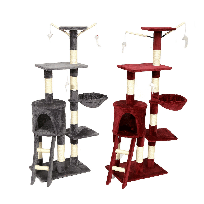 Rascador Tomaso Felpa Gatos Persa Siames Mascotas Petlisis