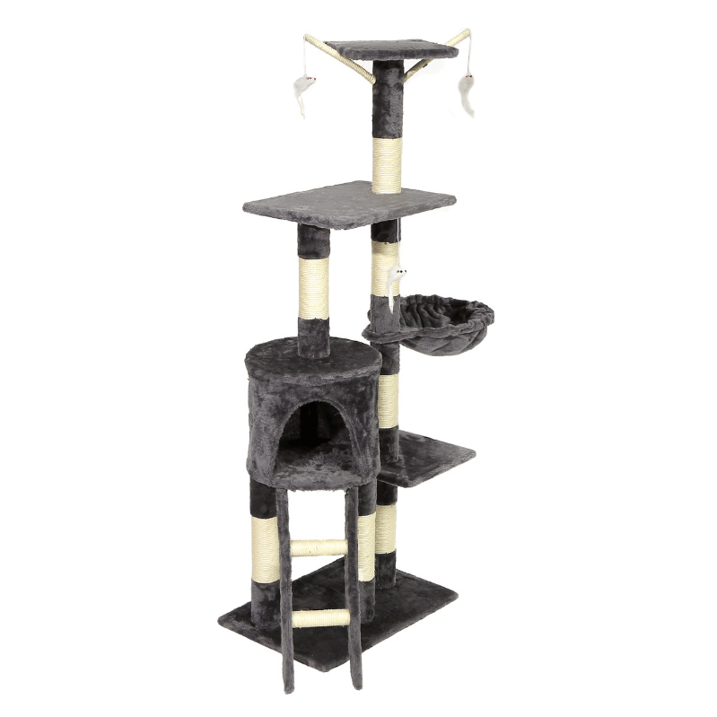 Rascador Tomaso Felpa Gatos Persa Siames Mascotas Petlisis