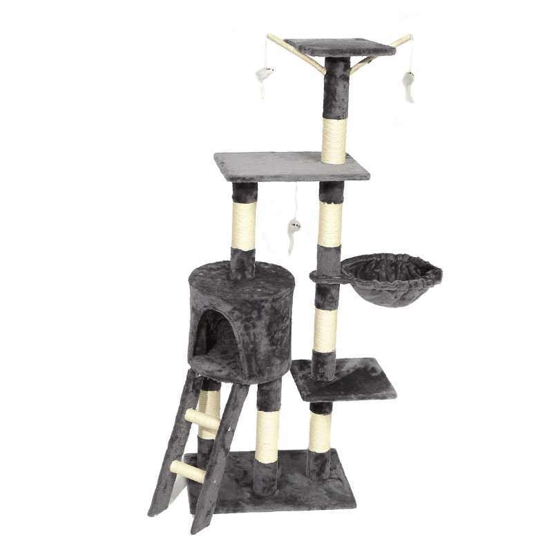 Rascador Tomaso Felpa Gatos Persa Siames Mascotas Petlisis