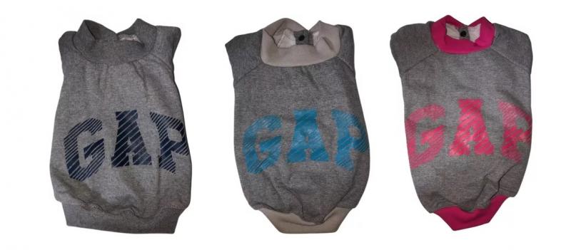 Ropa Para Perros Buzo Gap Gris Claro Abrigo Gatos Cachorros Mascotas
