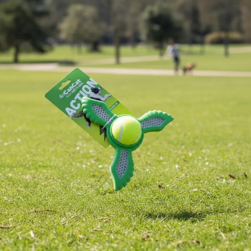 Juguete Estrella Voladora C/ Pelota Y Chifle Cancat Perros