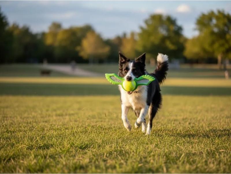 Juguete Estrella Voladora C/ Pelota Y Chifle Cancat Perros