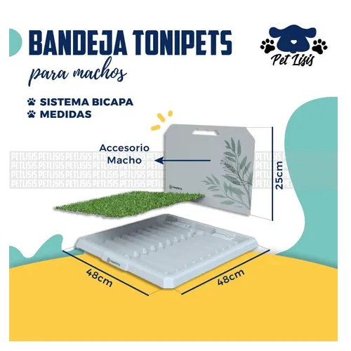 Bandeja Sanitaria Tonipets C/acc Perros Cachorros